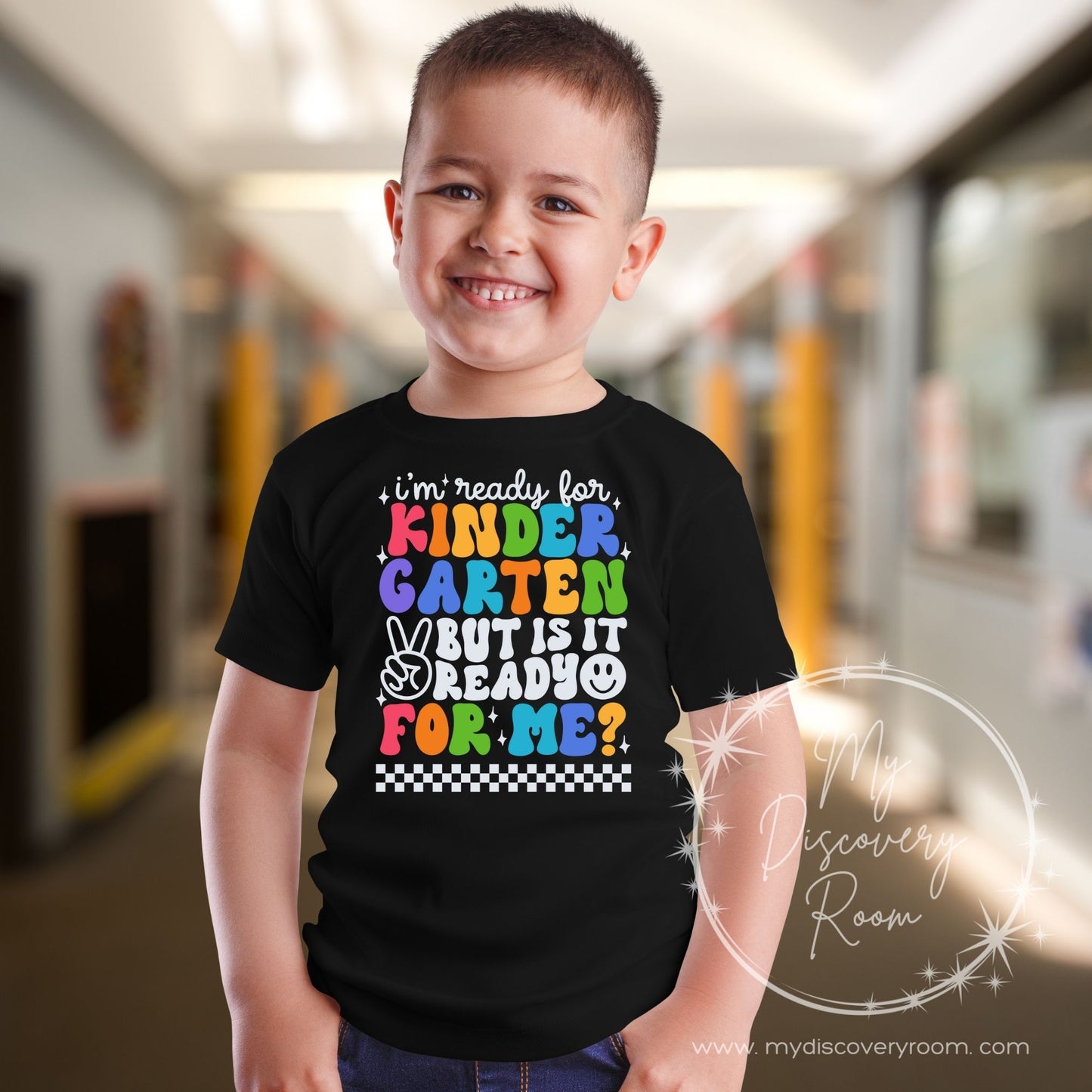 I'm Ready For Grade Level White Ink Graphic Tee