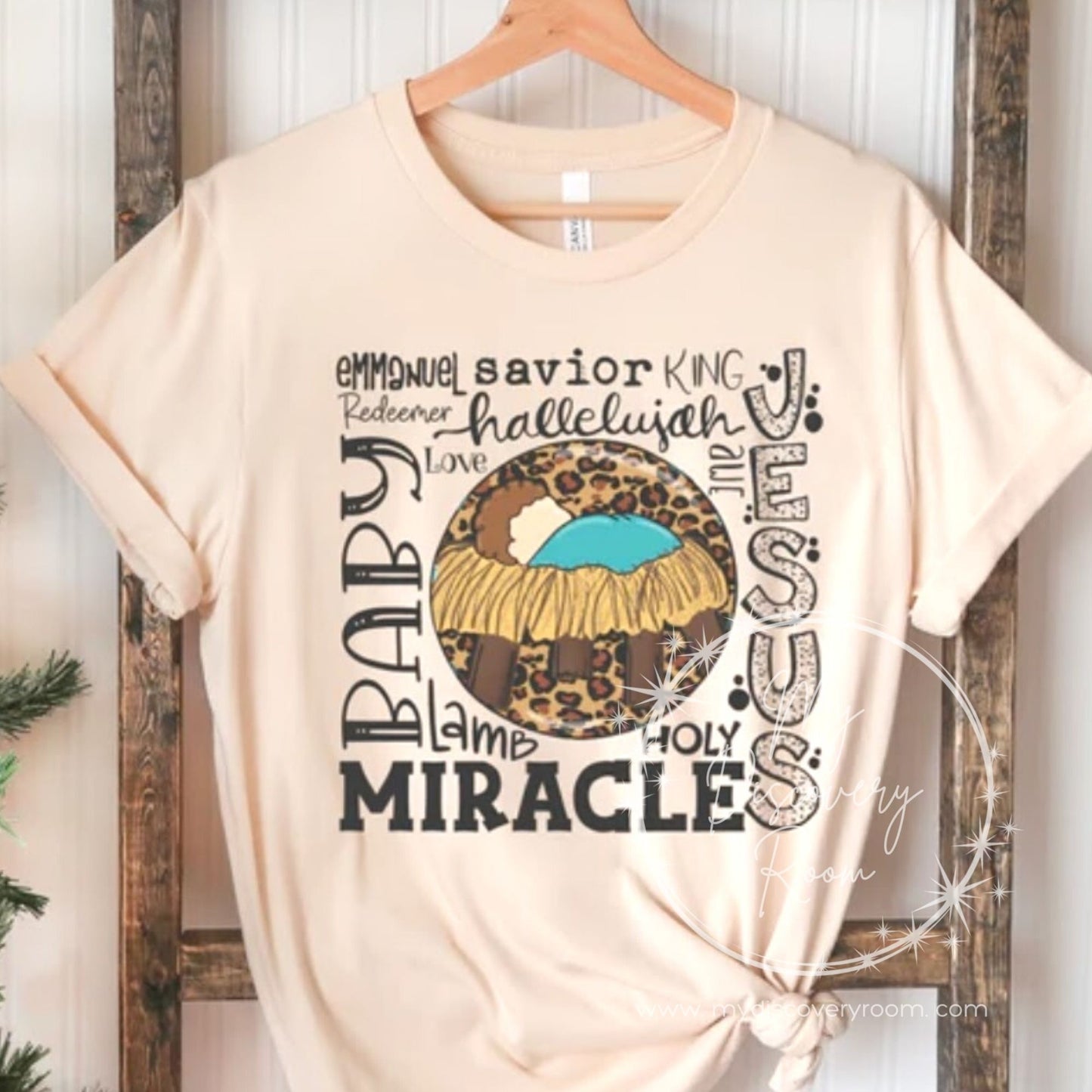 Baby Jesus Names of God Graphic Tee