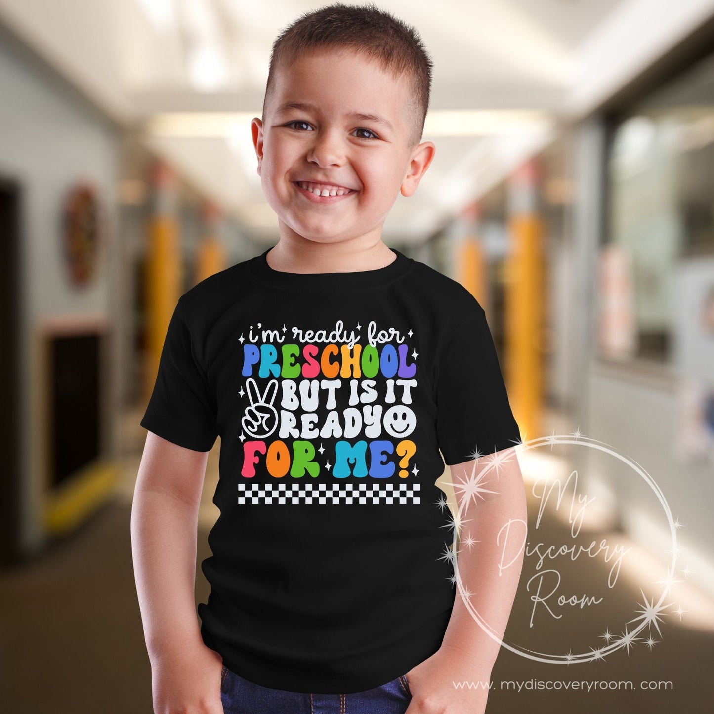 I'm Ready For Grade Level White Ink Graphic Tee