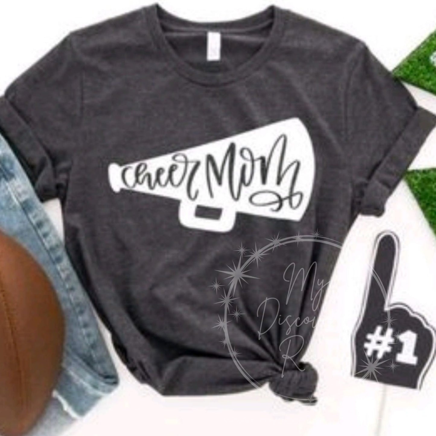 Cheer Mom Megaphone Graphic Tee