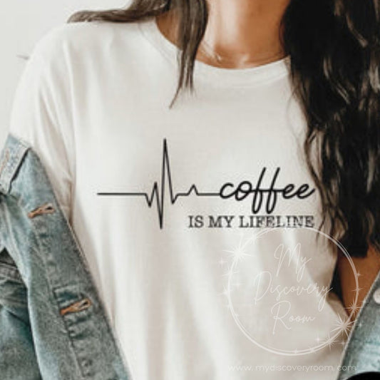Coffee Is My Lifeline Graphic Tee