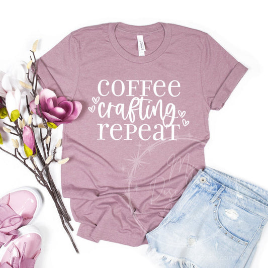 Coffee Crafting Repeat Graphic Tee