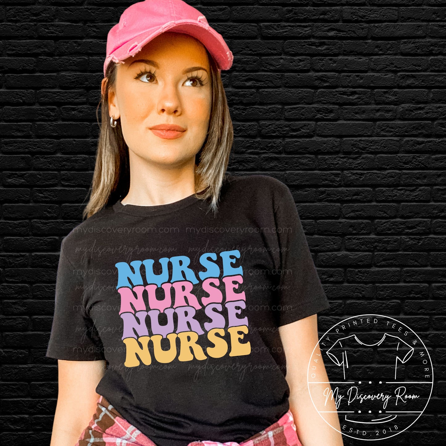 Nurse Stacked Graphic Tee