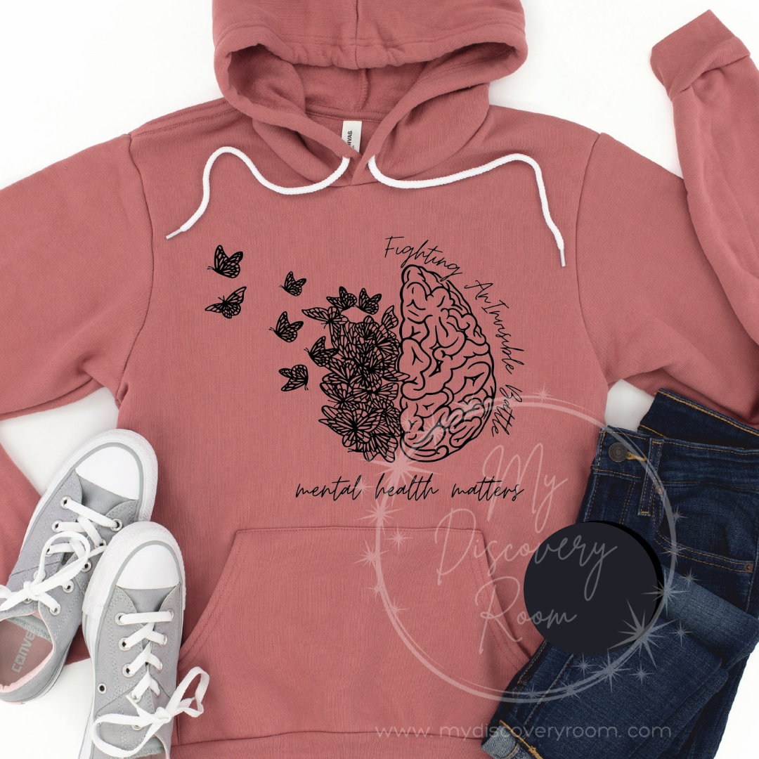 Fighting An Invisible Battle, Mental Health Matters Graphic Tee