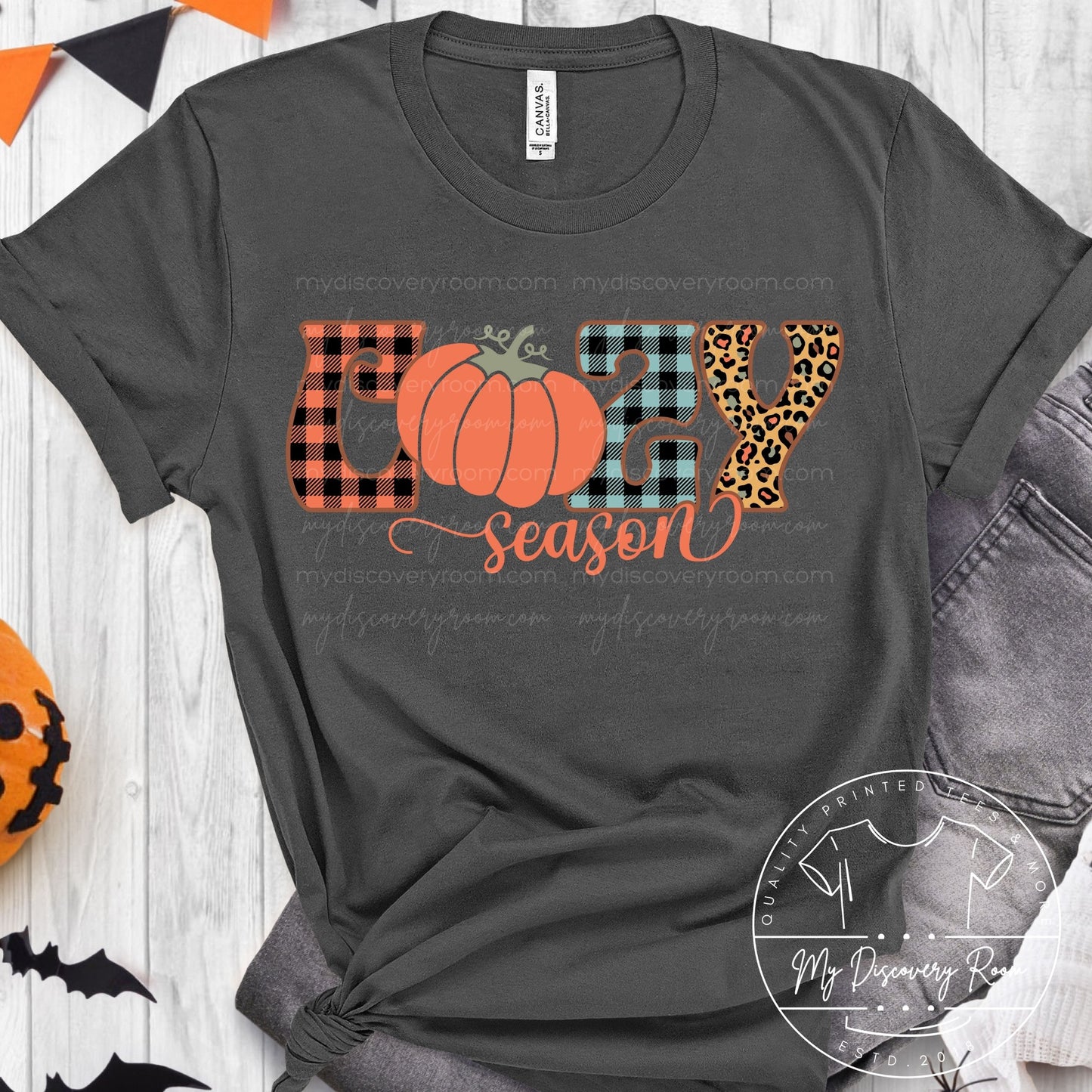 Cozy Season With Pumpkin Graphic Tee