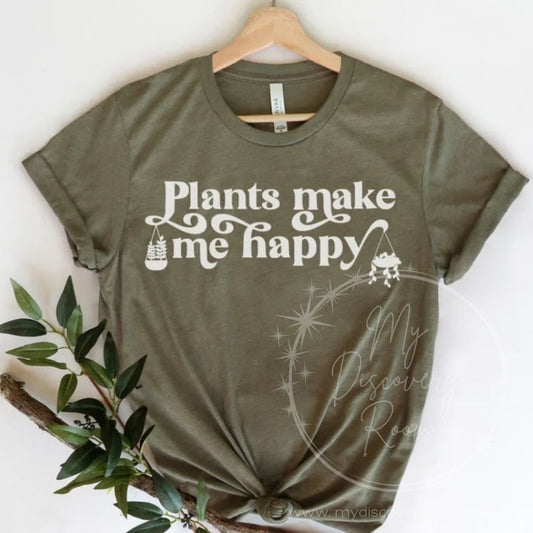 Plants Make Me Happy Graphic Tee