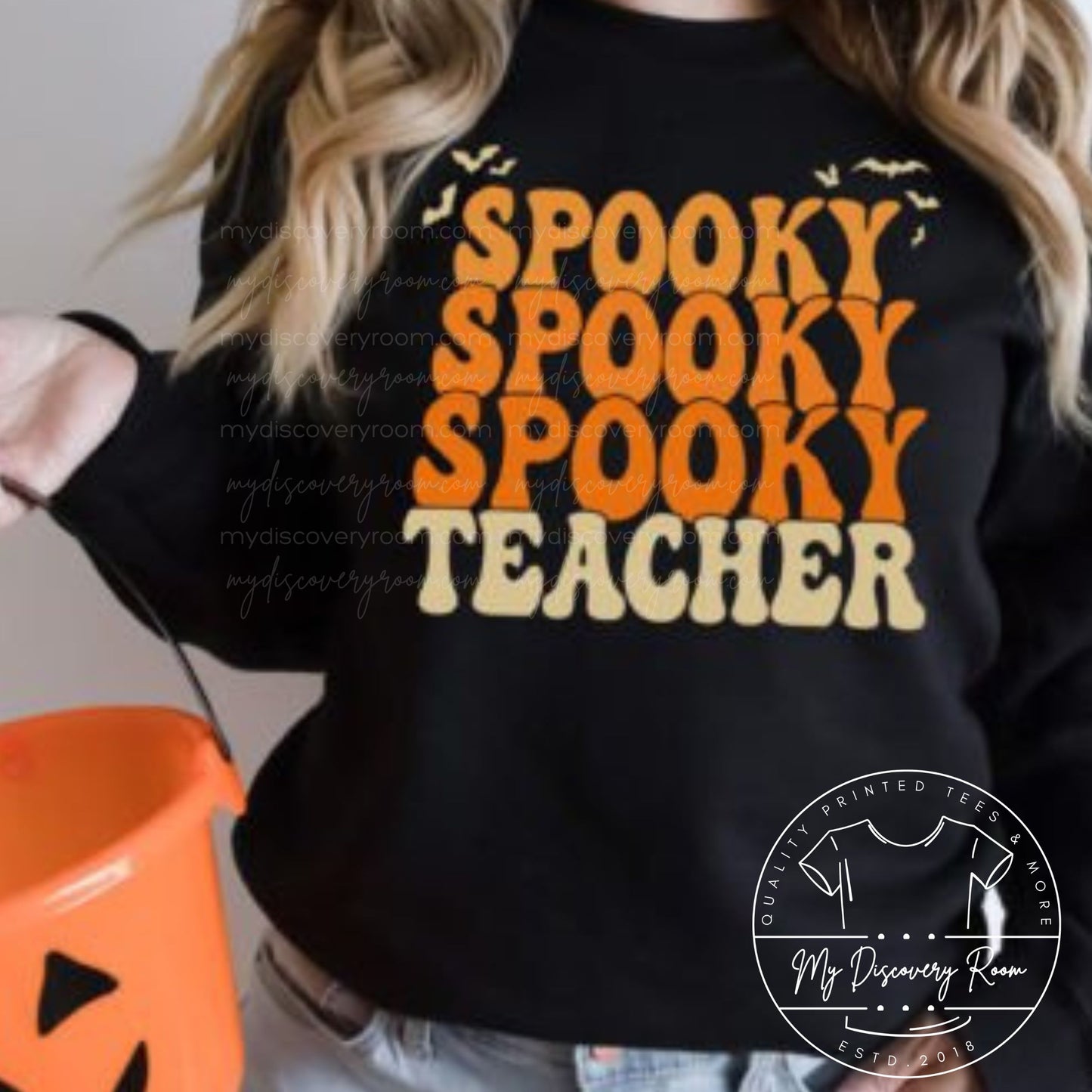 Spooky Spooky Spooky Teacher Graphic Tee