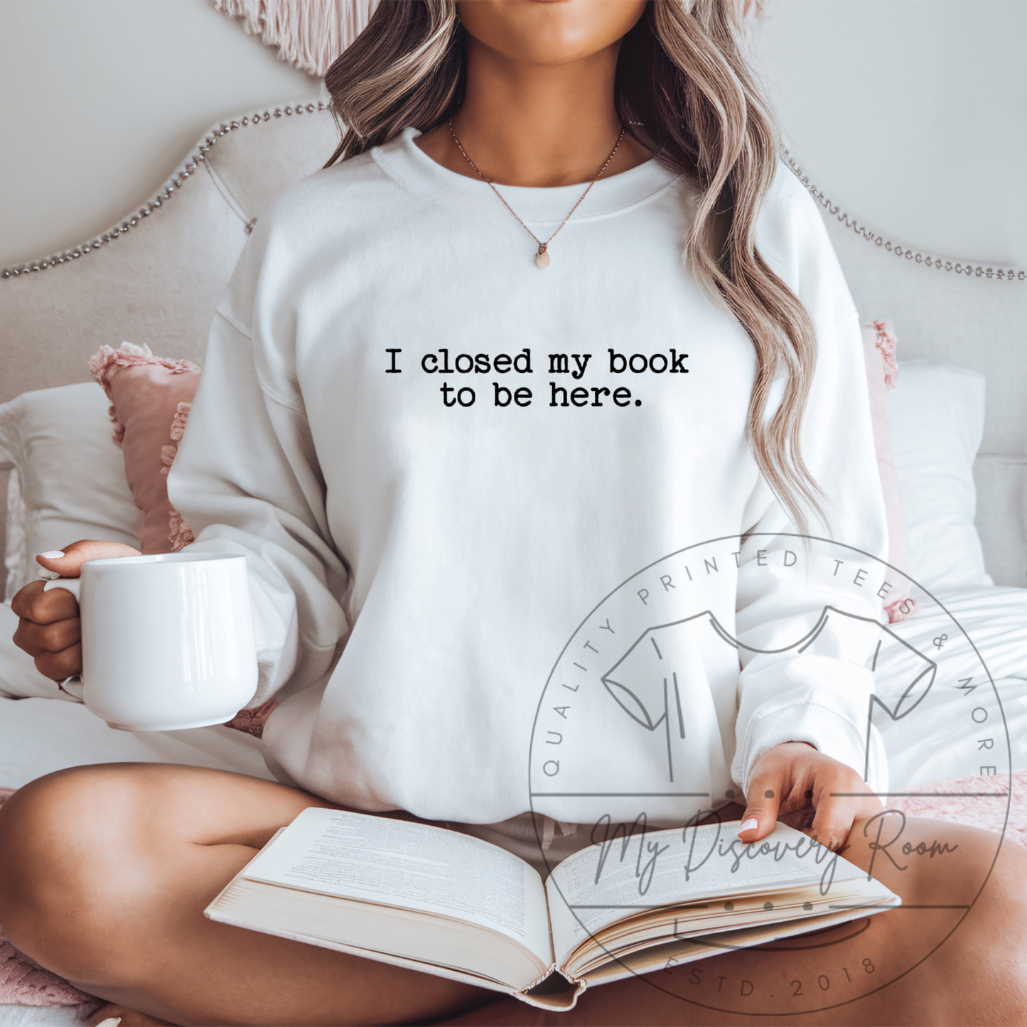 I Closed My Book To Be Here Graphic Tee