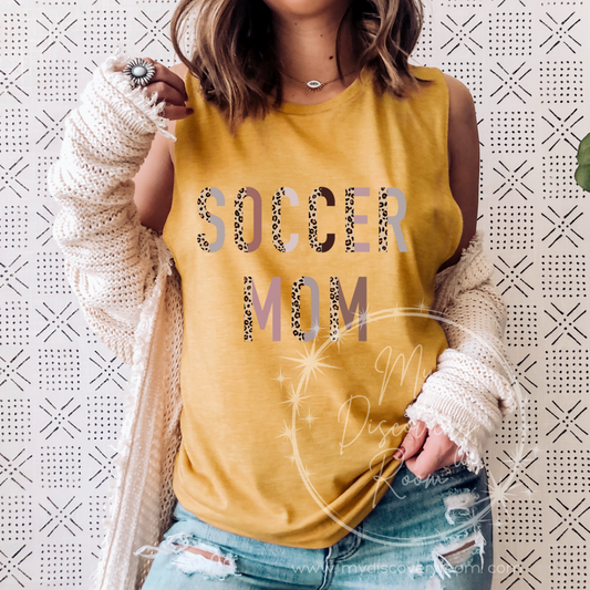 Soccer Mom Boho Font Graphic Tee