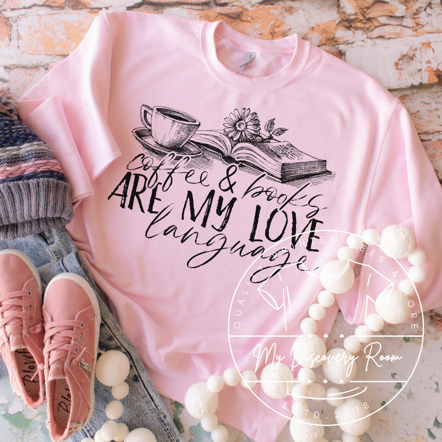 Coffee & Books Are My Love Language Graphic Tee