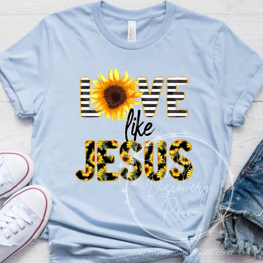 Love Like Jesus Sunflower Graphic Tee