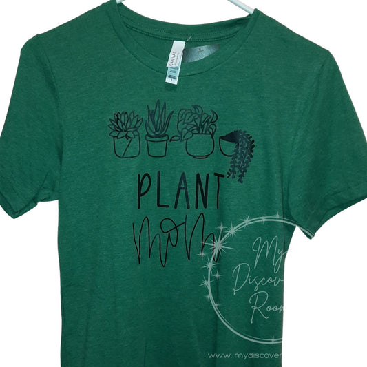 Plant Mom With Illustrations Graphic Tee