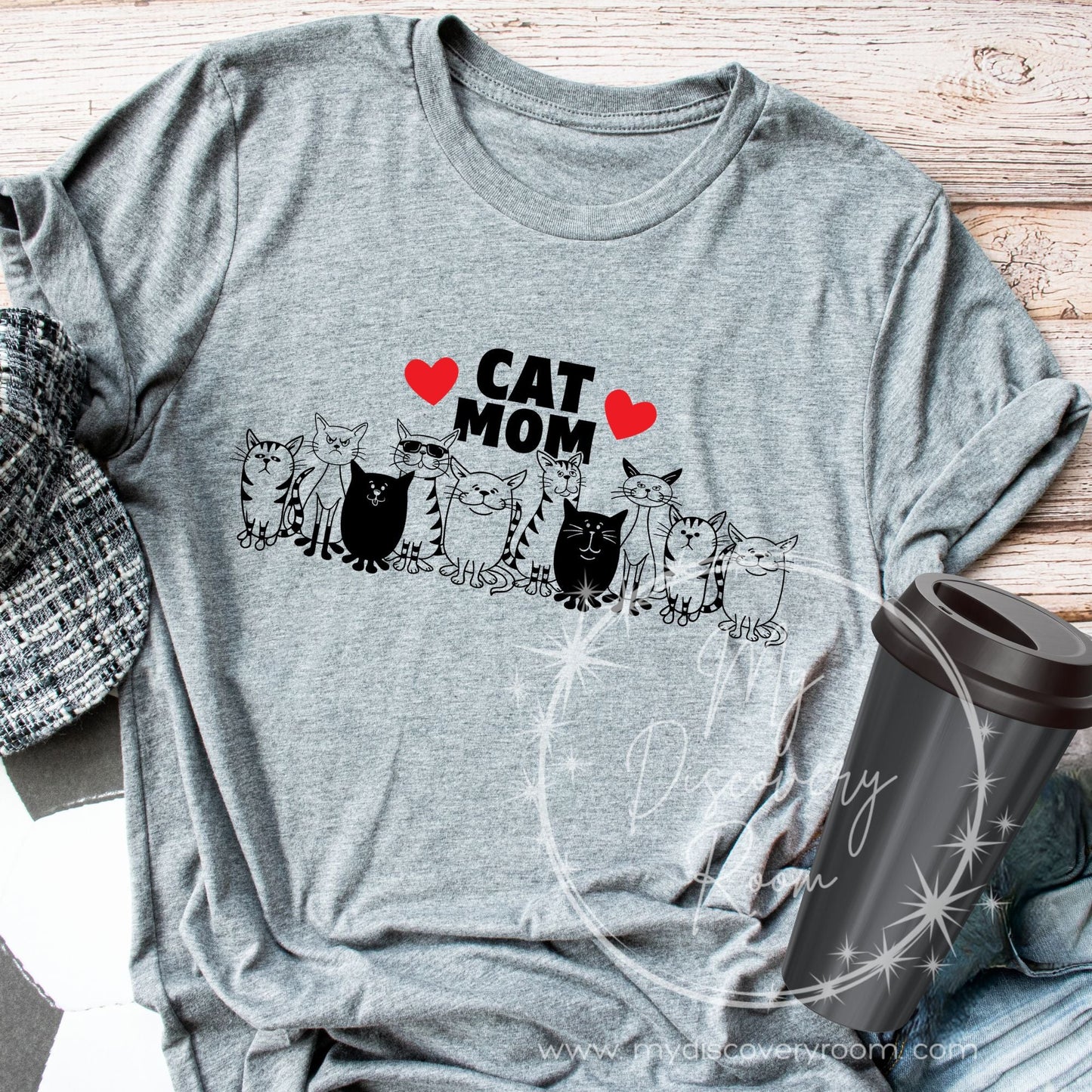 Cat Mom Graphic Tee - MyDiscoveryRoom