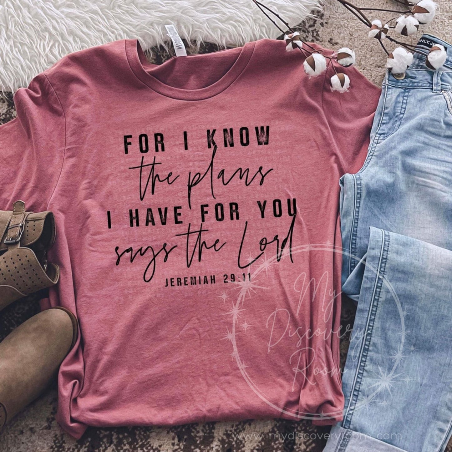 For I Know The Plans I Have For You Jeremiah 29:11 Graphic Tee - MyDiscoveryRoom