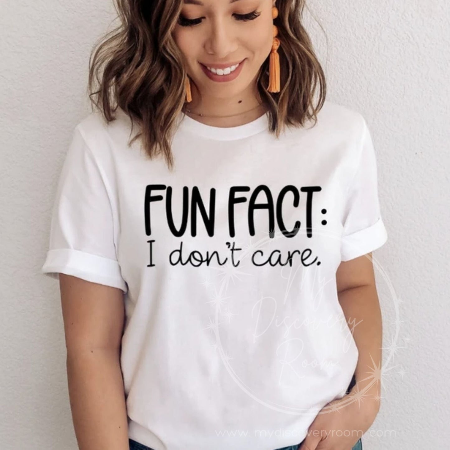 Fun Fact: I Don't Care Graphic Tee - MyDiscoveryRoom