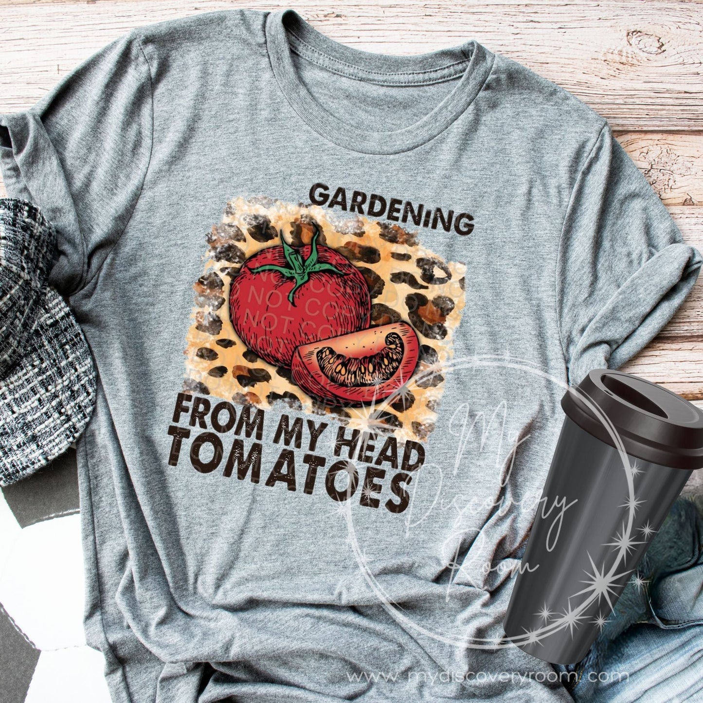 Gardening From My Head Tomatoes Graphic Tee - MyDiscoveryRoom