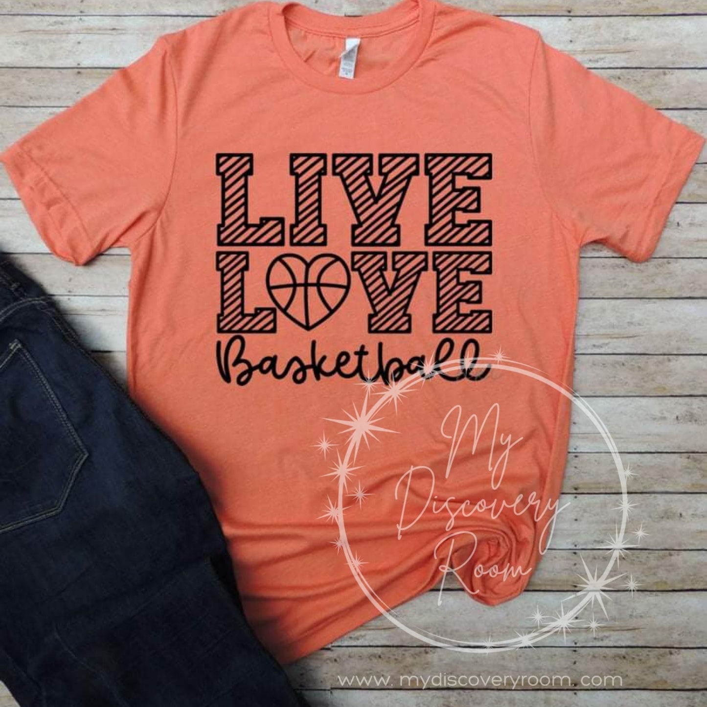 Live Love Basketball Graphic Tee - MyDiscoveryRoom