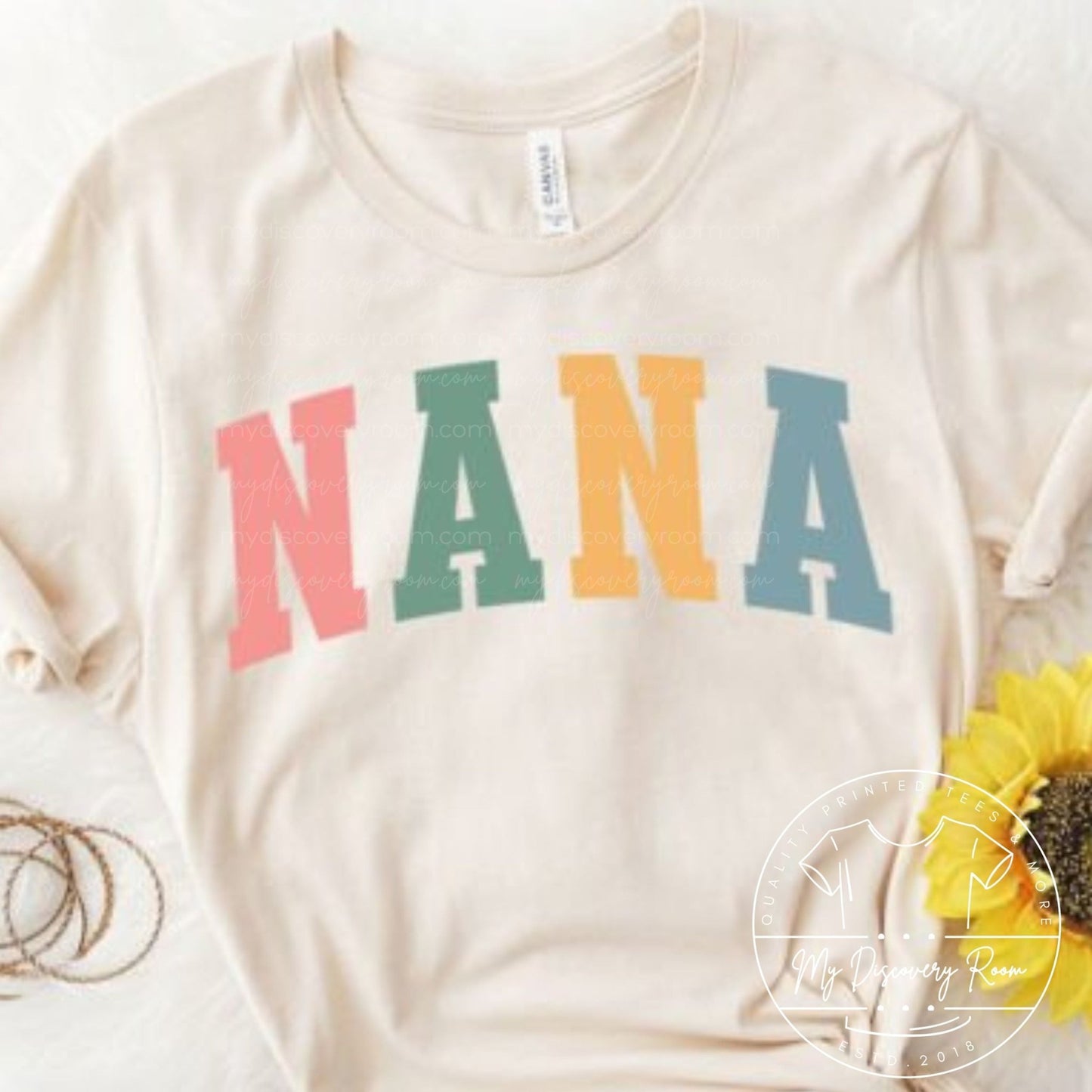 Nana Block Letters Graphic Tee - MyDiscoveryRoom