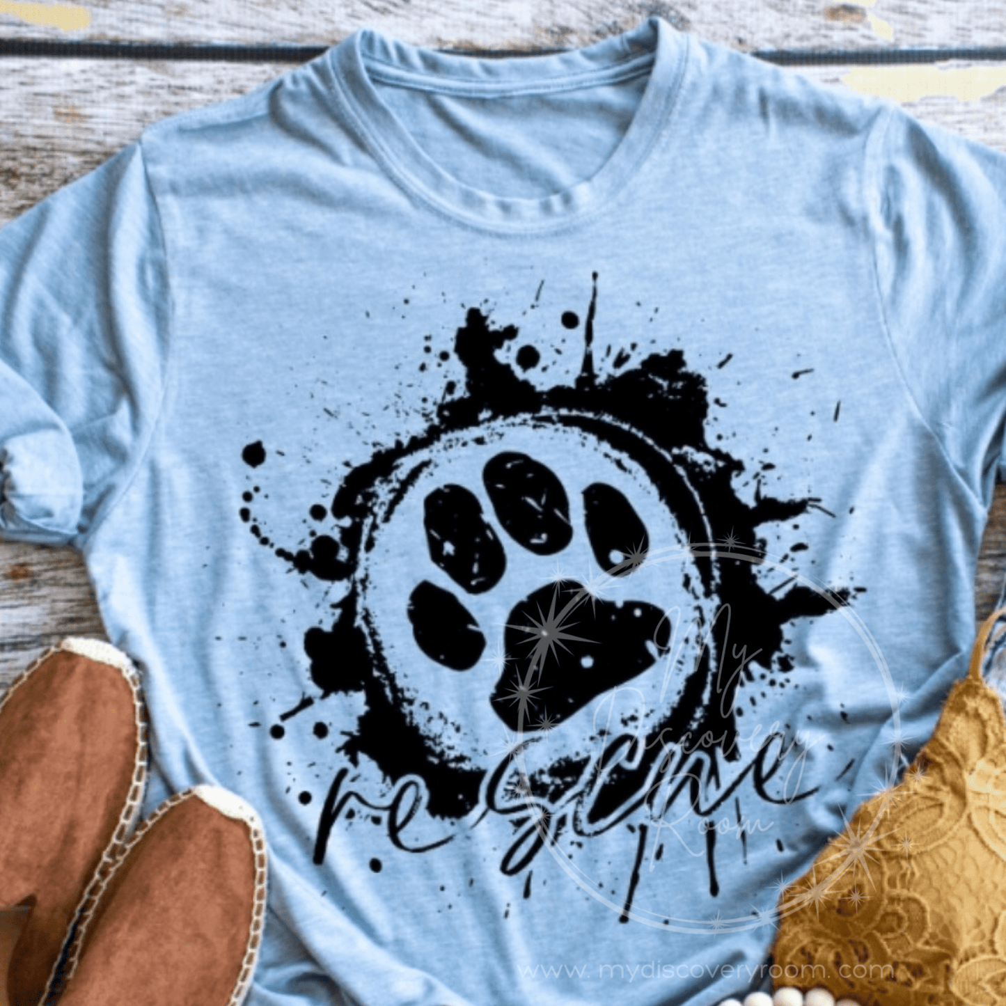 Rescue w/Paw Print Graphic Tee - MyDiscoveryRoom