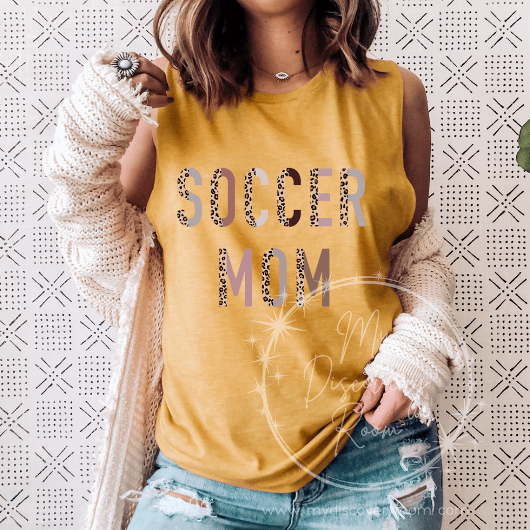 Soccer Mom Boho Font Graphic Tee - MyDiscoveryRoom