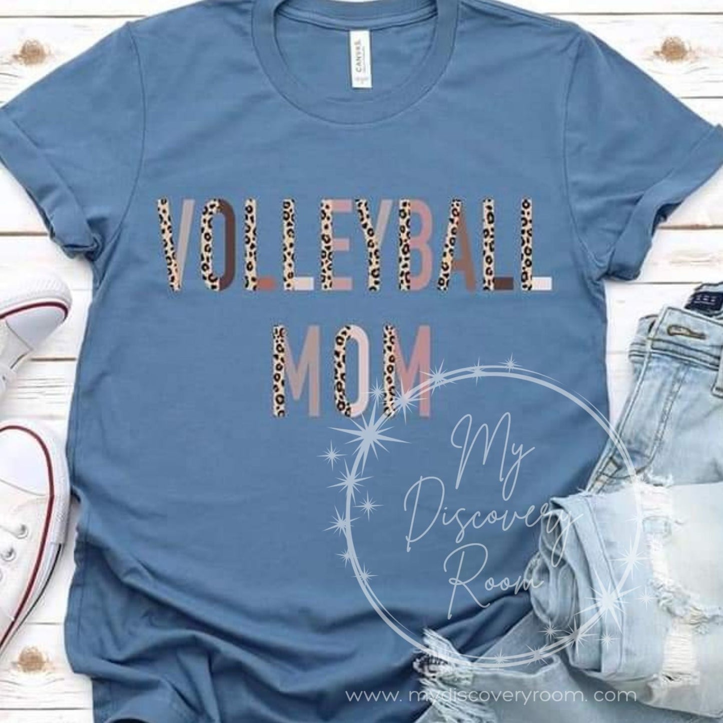 Volleyball Mom Boho Style Graphic Tee - MyDiscoveryRoom
