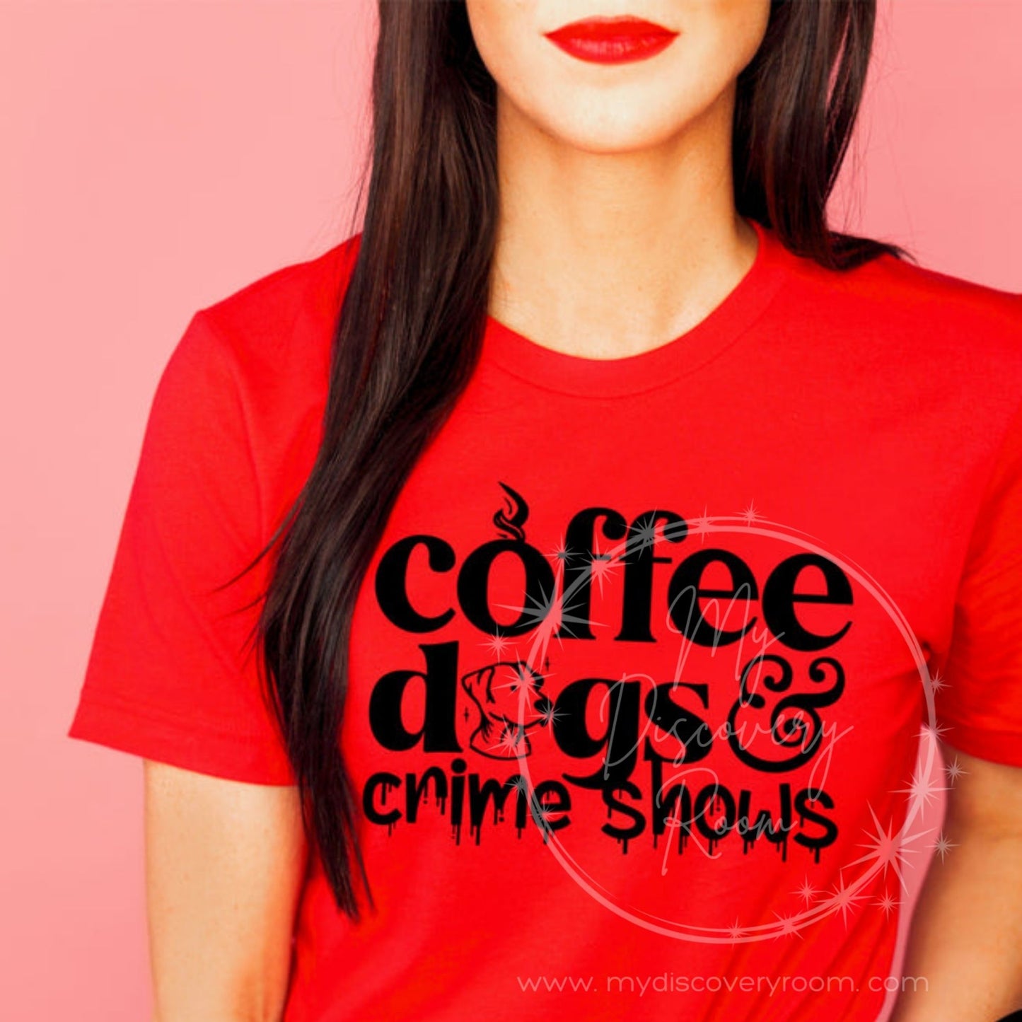 Coffee, Dogs, & Crime Shows Graphic Tee