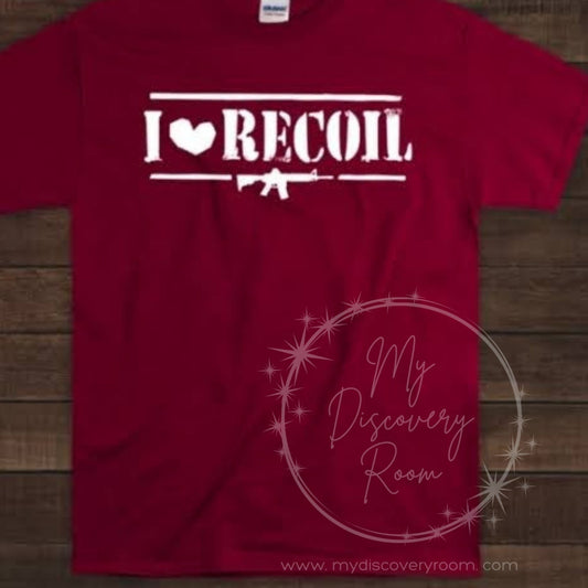 I <Love3 Recoil  Graphic Tee