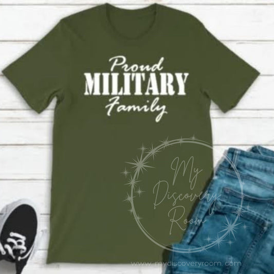 Proud Military Family Graphic Tee
