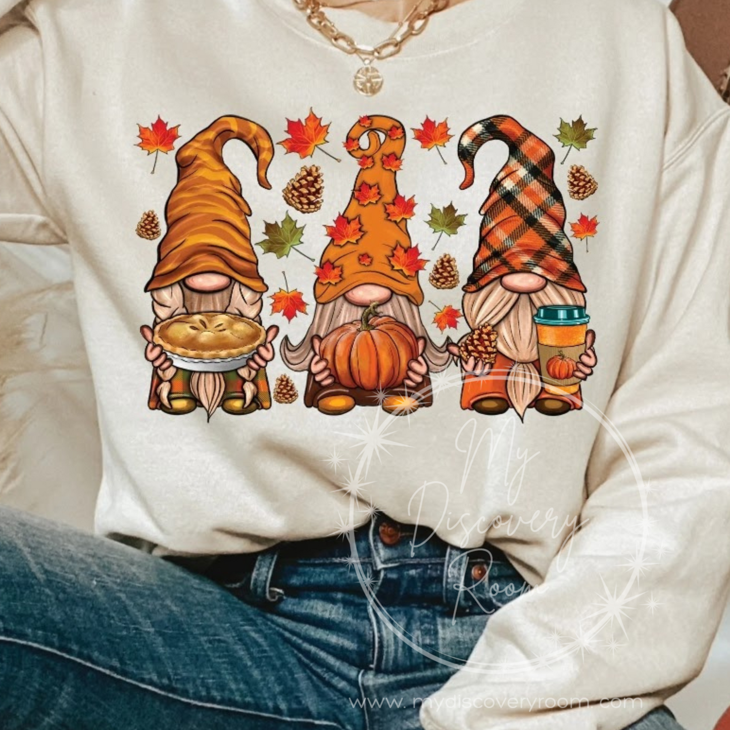 Fall Gnome Trio Graphic Tee