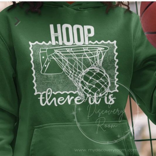 Hoop There It Is Basketball Graphic Tee