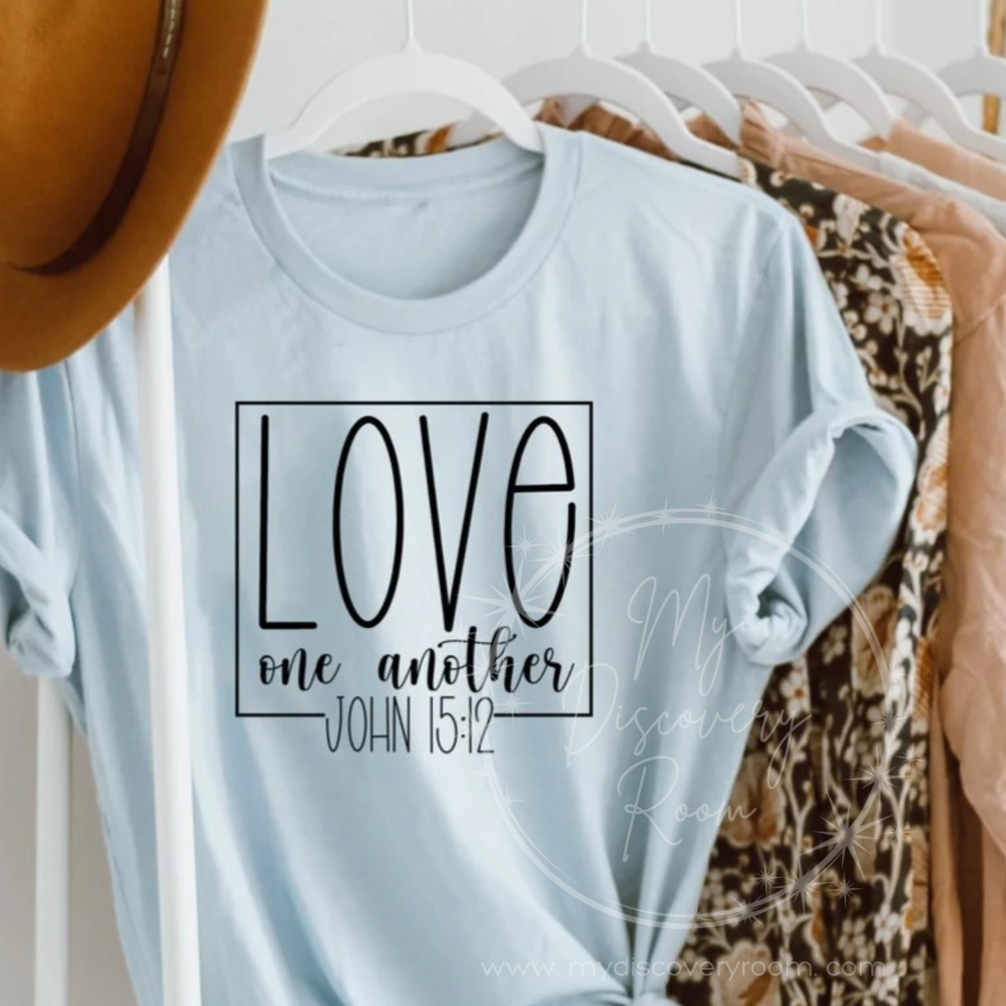 Love One Another John 15:12 Graphic Tee