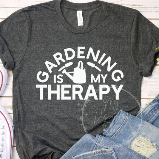 Gardening Is My Therapy Graphic Tee