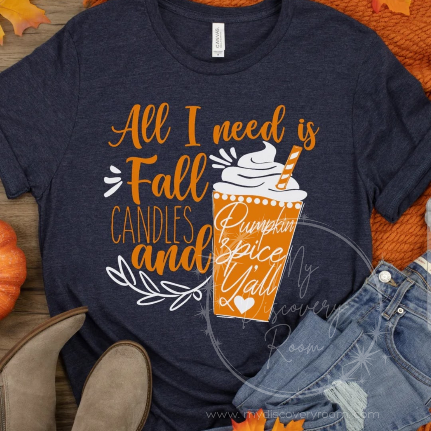 Fall Candles & Pumpkin Spice Graphic Tee