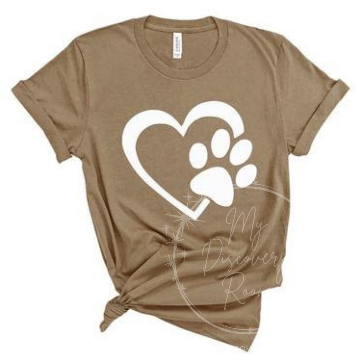 Heart with Paw Graphic Tee