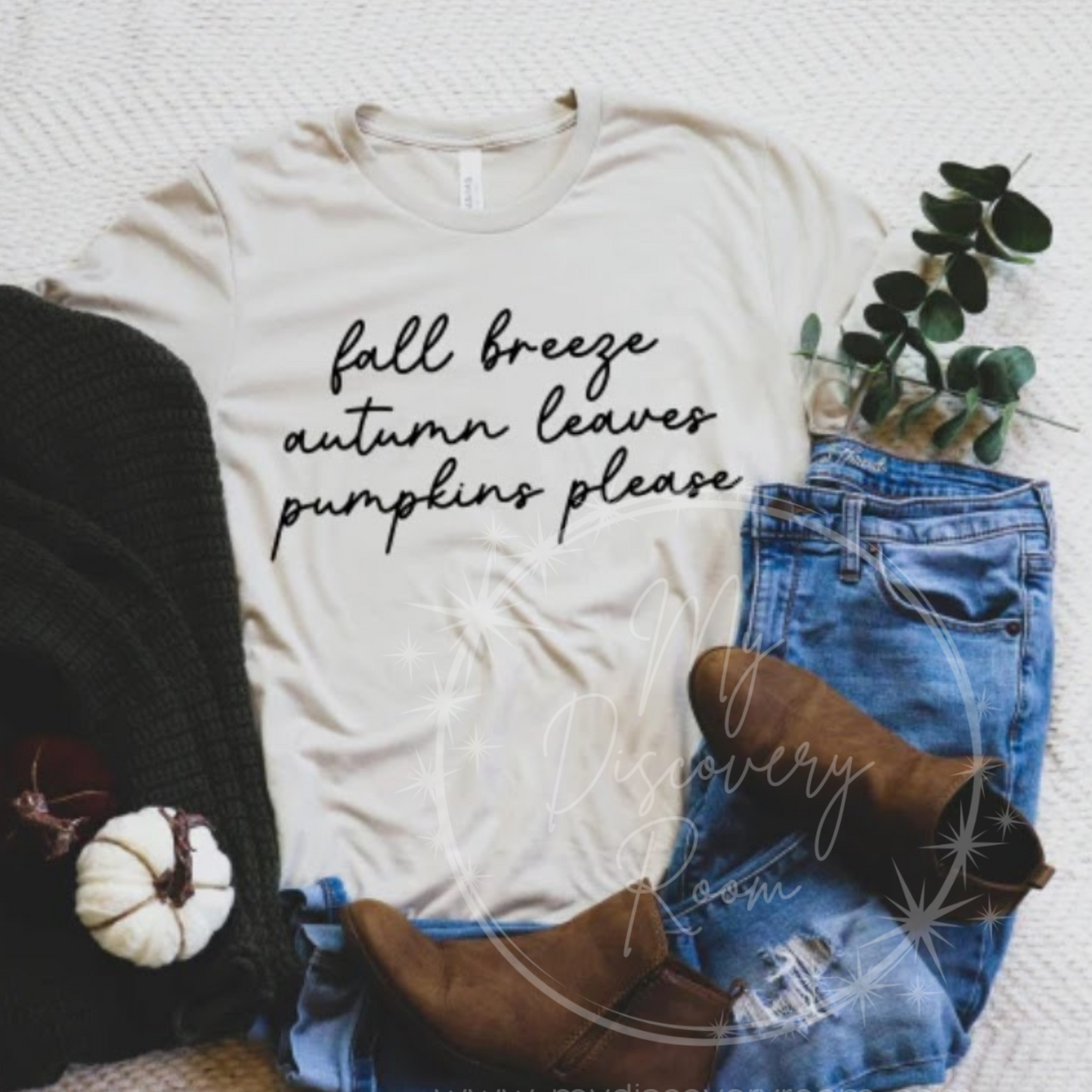 Fall Breeze, Autumn Leaves, & Pumpkins Please Graphic Tee