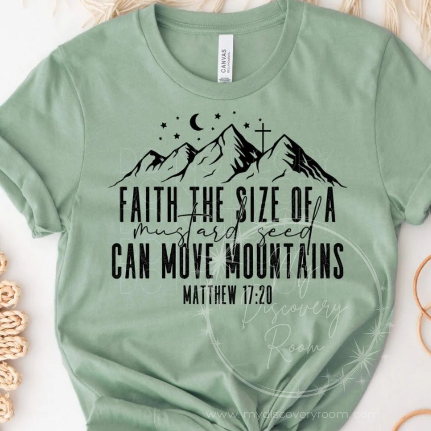 Faith The Size Of A Mustard Seed Matthew 17:20 Graphic Tee