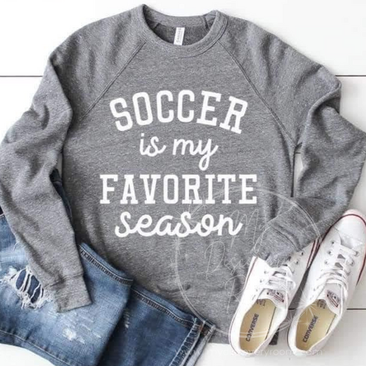 Soccer Is My Favorite Season Graphic Tee