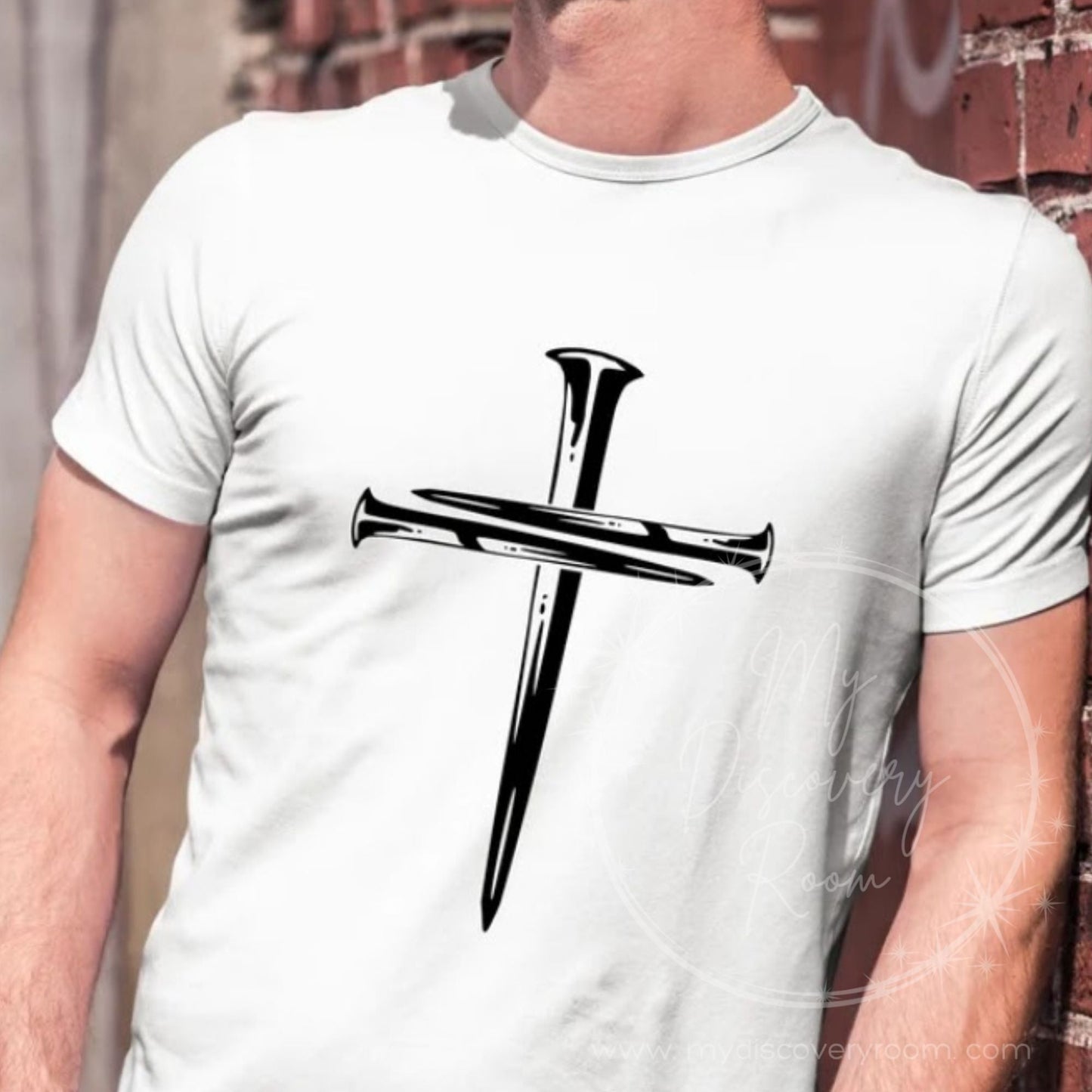 Cross Of Three Nails Graphic Tee - MyDiscoveryRoom