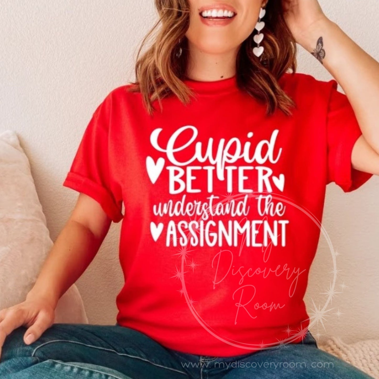 Cupid Better Understand The Assignment Graphic Tee - MyDiscoveryRoom