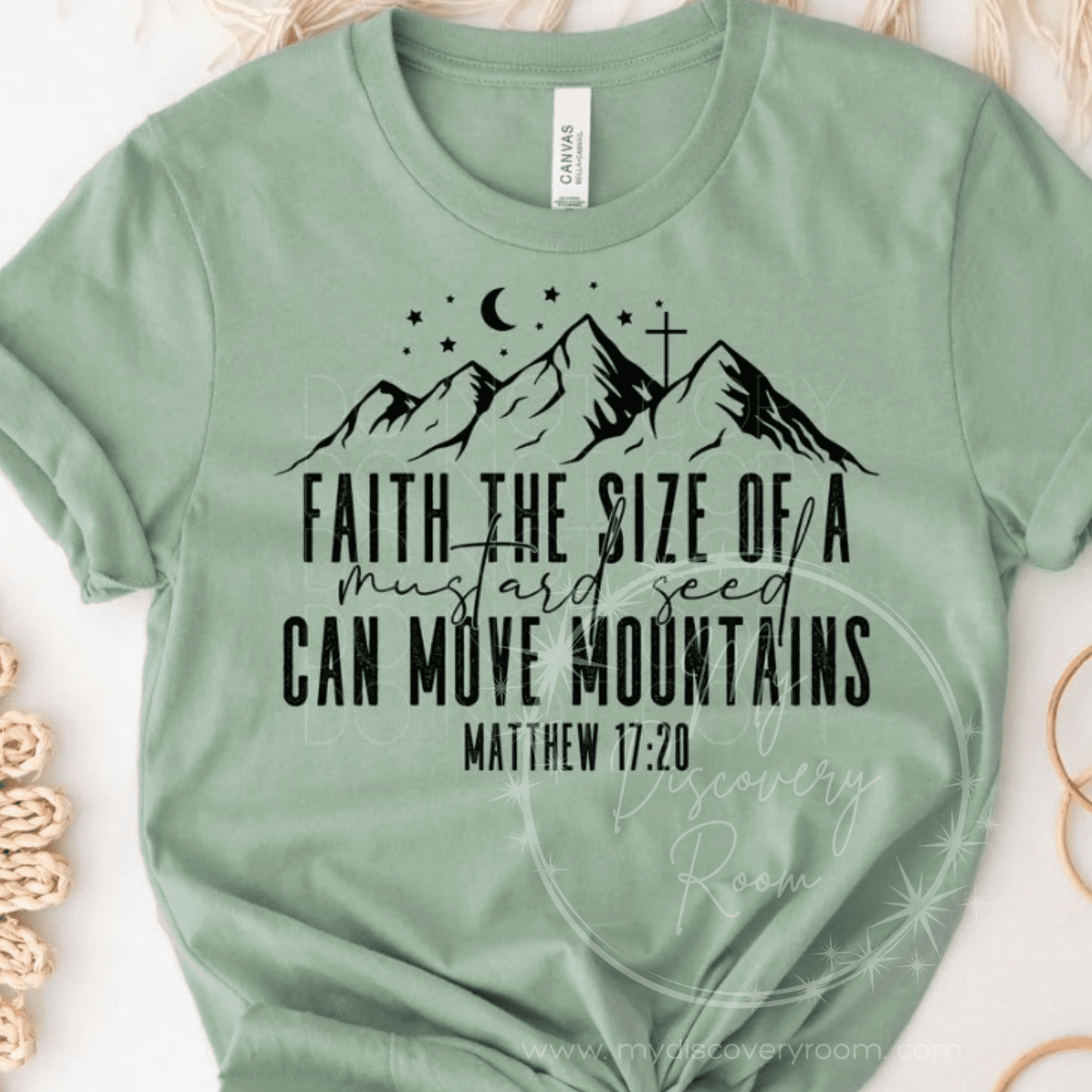 Faith The Size Of A Mustard Seed Matthew 17:20 Graphic Tee - MyDiscoveryRoom
