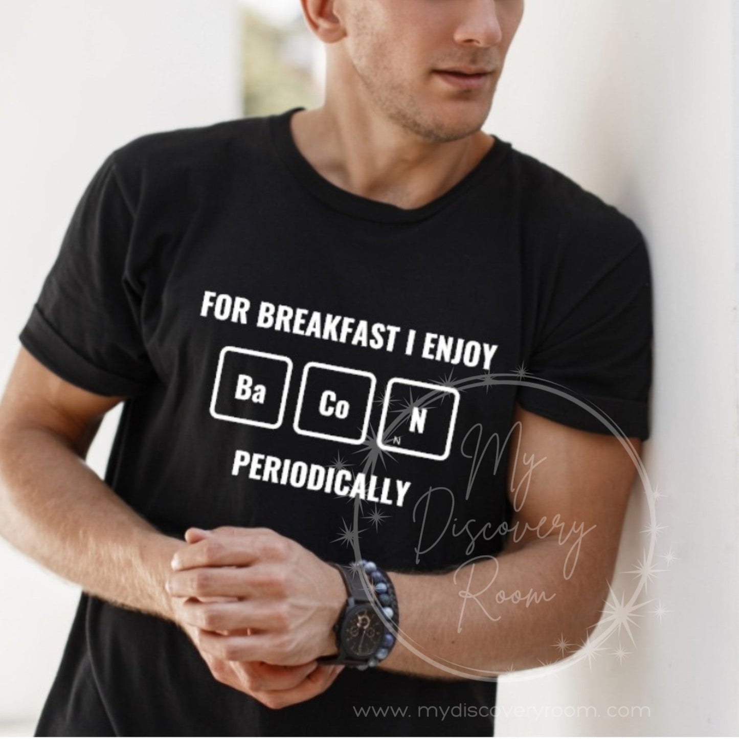 For Breakfast I Enjoy Ba Co N Periodically Graphic Tee - MyDiscoveryRoom