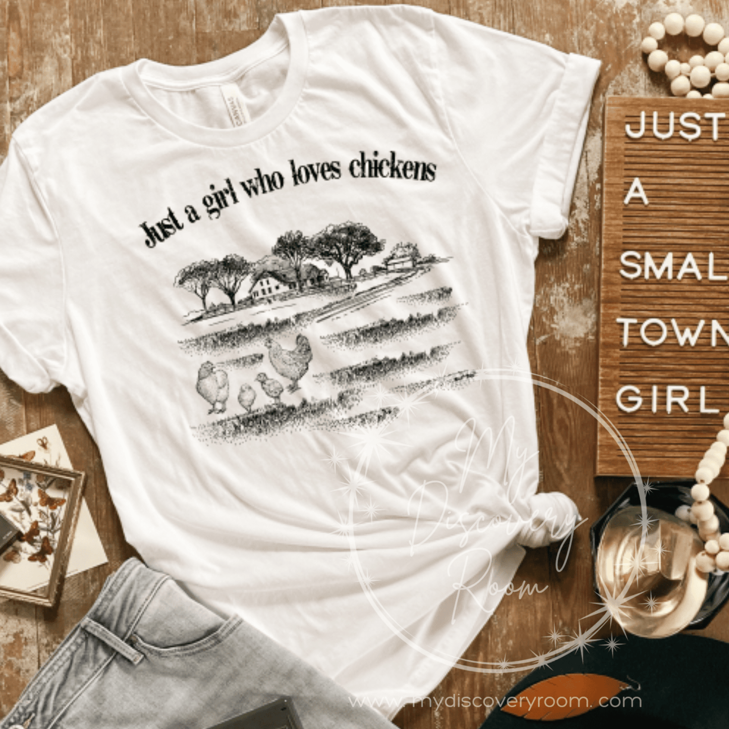 Just A Girl Who Loves Chickens Graphic Tee - MyDiscoveryRoom