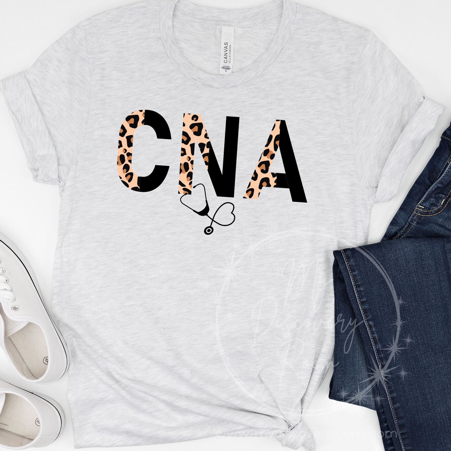 Leopard/Black CNA Graphic Tee - MyDiscoveryRoom