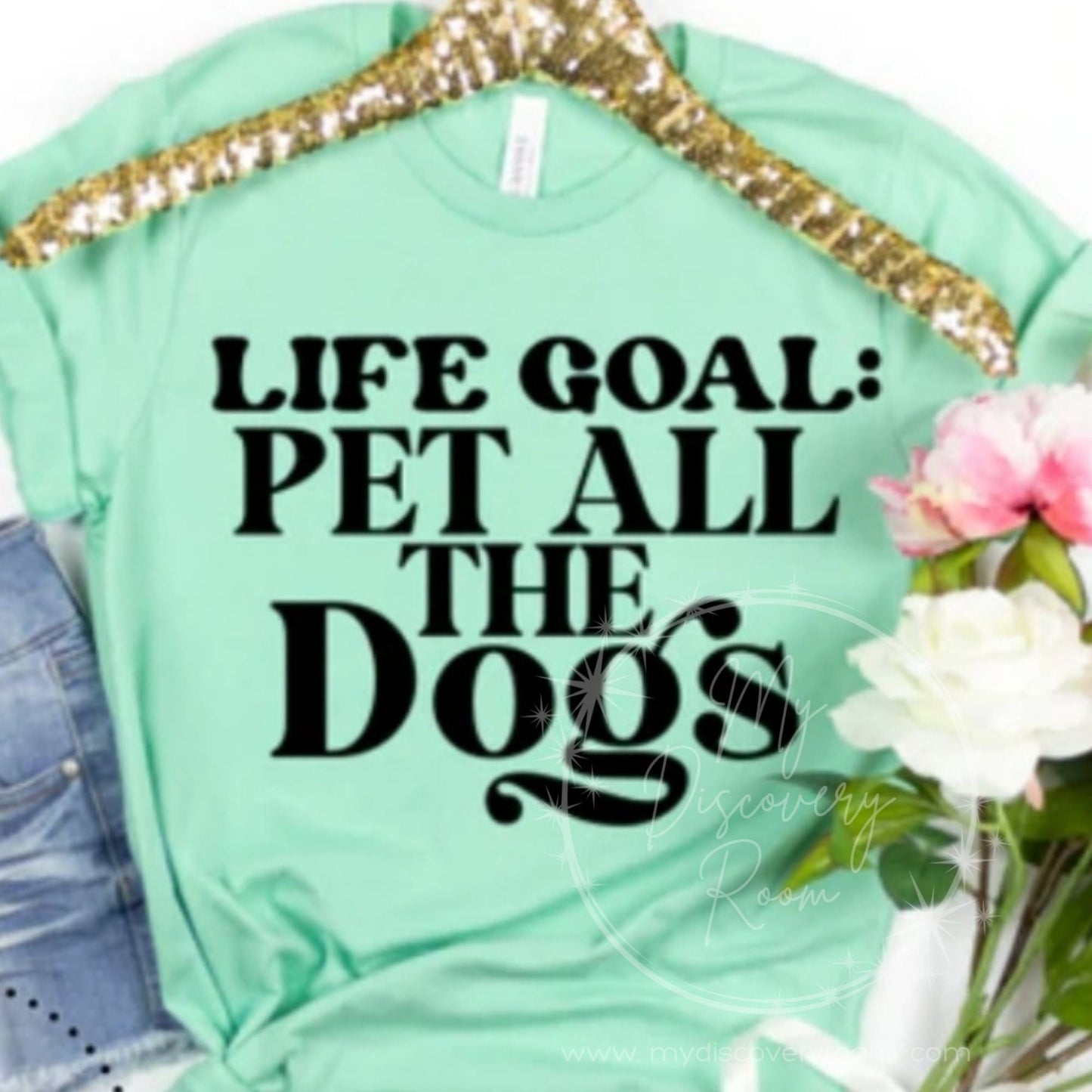 Life Goal Pet All The Dogs Graphic Tee - MyDiscoveryRoom
