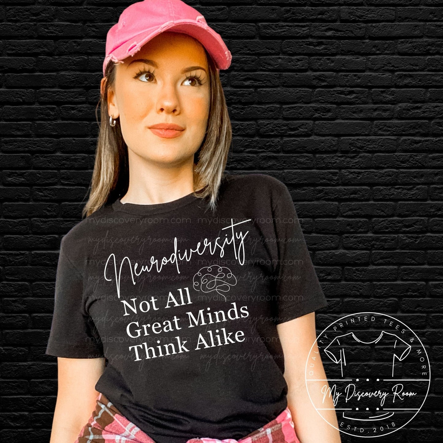 Neurodiversity Not All Great Minds Think Alike Graphic Tee - MyDiscoveryRoom