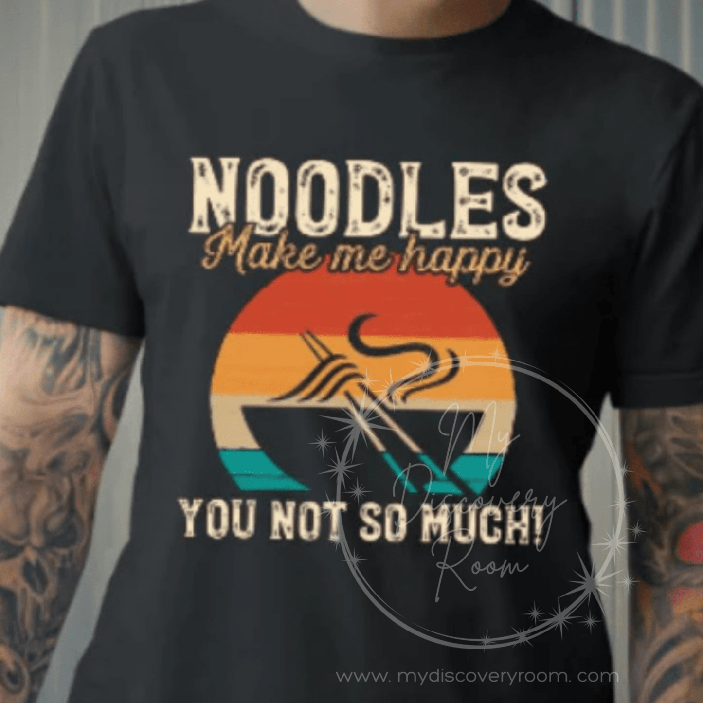 Noodles Make Me Happy Graphic Tee - MyDiscoveryRoom