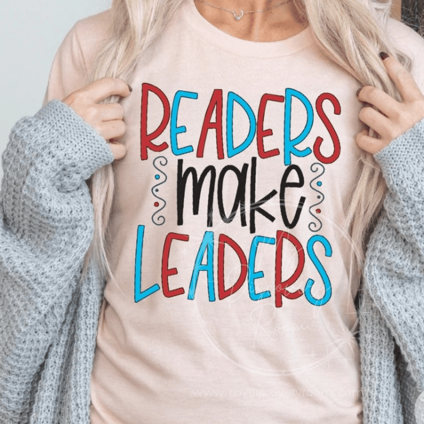 Readers Make Leaders Graphic Tee - MyDiscoveryRoom