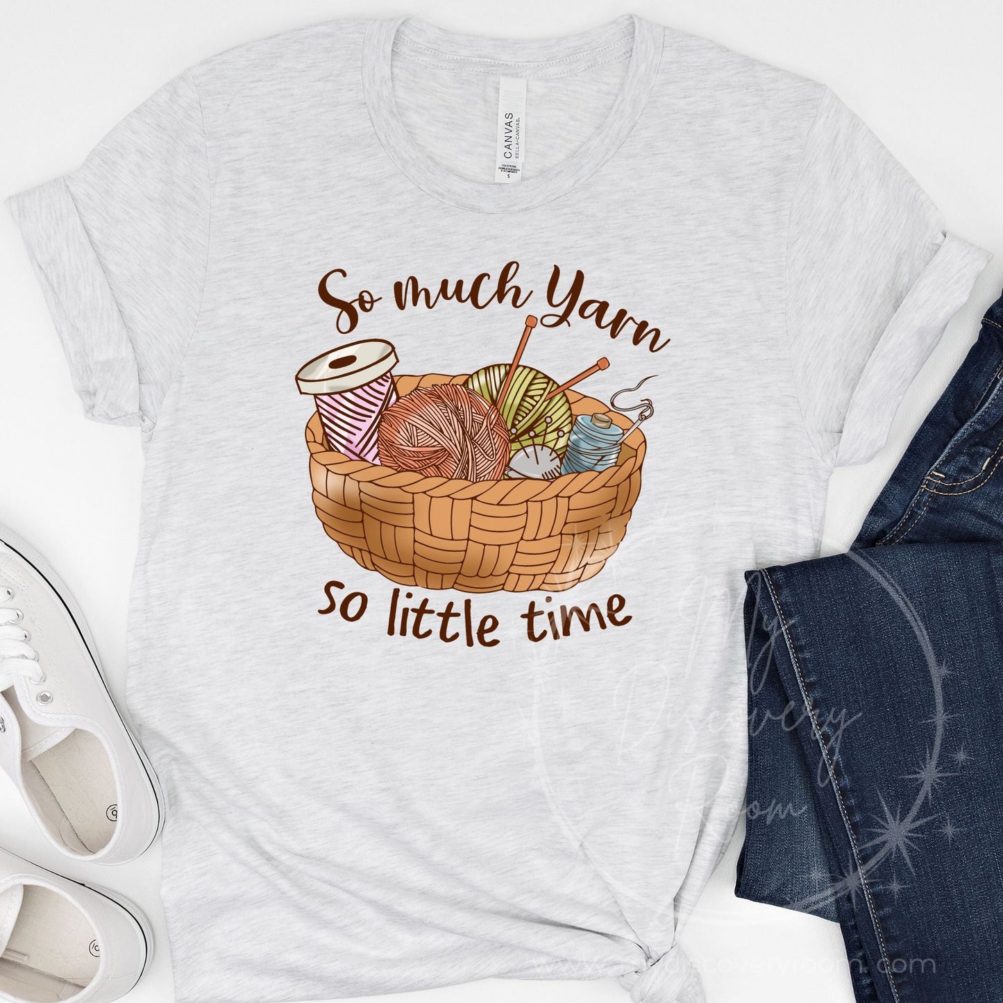 So Much Yarn So Little Time Graphic Tee - MyDiscoveryRoom