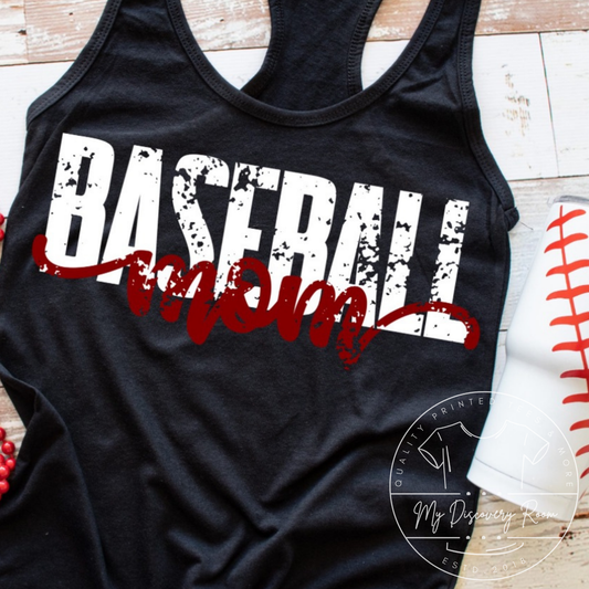Baseball Mom Sports Graphic Tee