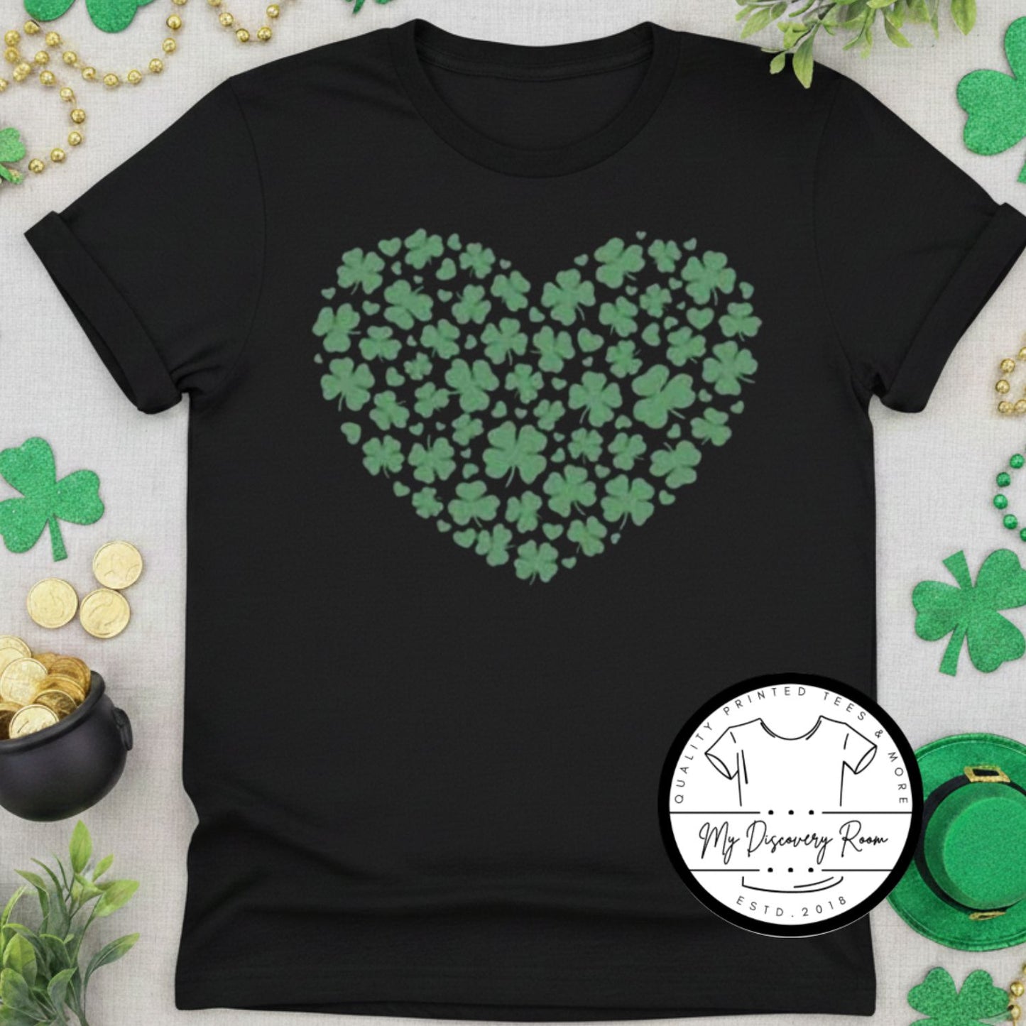 Shamrock Heart Graphic Tee